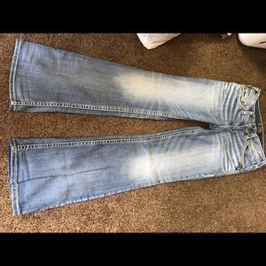 Women’s silver jeans